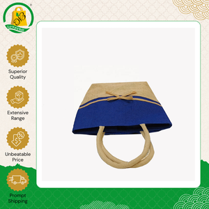 กระเป๋าช้อปปิ้งผ้ากระสอบป่านย้อมสีแบบใหม่ คุณภาพพรีเมียม พิมพ์ลายตามสั่ง เป็นมิตรต่อสิ่งแวดล้อม พร้อมหูหิ้วผ้าใยสังเคราะห์ PP บุผ้าฝ้าย - Product Image 5