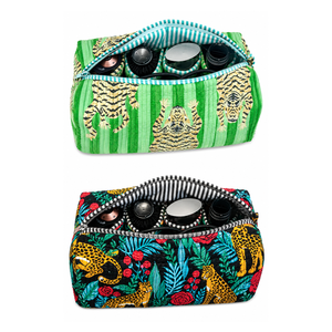 Sac de rangement pour sèche-cheveux Dyson à imprimé léopard fait main, avec fermeture éclair, plusieurs compartiments, idéal pour les voyages, l'organisation, les cadeaux et l'usage quotidien - Product Image 6