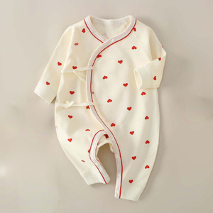 Pelele de Bambú y Spandex de Manga Corta para Bebé Recién Nacido, Ecológico, Antibacterial, con Lindos Dibujos Animados, Suave, para Primavera - Product Image 1