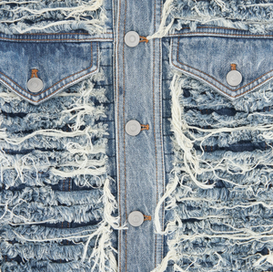 Chaqueta de mezclilla para hombre con efecto lavado a la piedra |   Abrigo Vaquero Informal de Algodón con Estética Vintage - Product Image 6