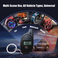 Manomètre de pression des pneus numérique avec écran LCD rétroéclairé, 150 PSI, 4 unités, haute précision pour voiture, moto, vélo