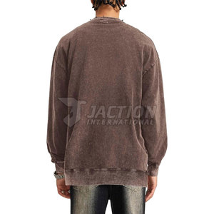 เสื้อสเวตเชิ้ตผู้ชายทรงเบสิคแบบย้อมสีเอซิด ขนาดสั่งทำได้ คุณภาพสูง คอกลม เสื้อสเวตเชิ้ตผู้ชายทรงเบสิคแบบย้อมสีเอซิด - Product Image 5