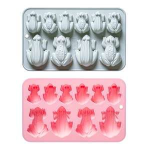 New Two Different Sizes Frog Chocolate Toad Ice Cube <b>Resin</b> <b>Silicone</b> <b>Mold</b> - Product Image 5