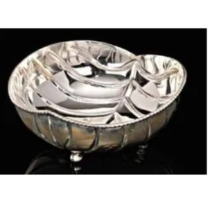 ชามโลหะตกแต่งลายโค้งสวยงามสำหรับเสิร์ฟขนมหวาน ชุบทอง ราคาไม่แพง - Product Image 5