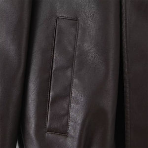 Veste coupe-vent vintage en cuir Ralph Columbia, style polo, personnalisée, avec doublure polaire Sherpa, réfléchissante, style bomber, veste vintage Starter - Product Image 5