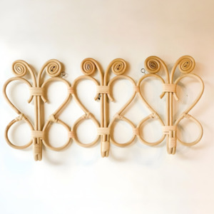 Wholesale <b>Wall</b> Mounted Hook for Purse Bag <b>Clothes</b> Hanger Cheapest Price Rattan <b>Wall</b>-hanging Hooks - Product Image 4