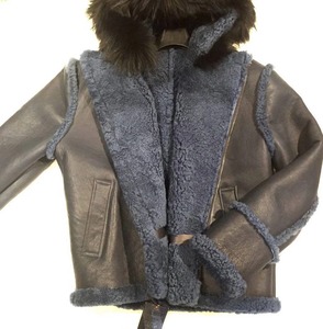 Premium <b>Men's</b> Leather <b>Shearling</b> Winter <b>Jacket</b> Genuine Sheepskin Fur Aviator Coat Durable Warm Fashion Luxury Outerwear - Product Image 4