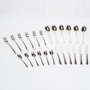 JAYA MATA JM784 Ensemble de couverts classiques en acier inoxydable de 24 pièces pour service de dîner de 6 personnes, compatible lave-vaisselle, couteau pour la restauration - Product Image 4