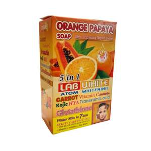 สบู่ลาบไวท์ออเรนจ์เพยายา สบู่โคจิกแอซิด ช่วยให้ผิวกระจ่างใสและเรียบเนียน  สารต้านอนุมูลอิสระ และลดเลือนจุดด่างดำ - Product Image 2