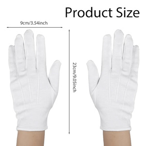 Guantes de Algodón Blancos para Inspección Profesional Royal Leather Works - Protección UV Ligera y Transpirable para Exteriores - Product Image 6
