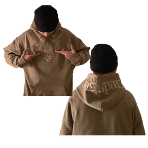 Sudadera con Capucha Extra Grande Bordada Personalizada, Sudadera de Talla Grande 100% Algodón para Hombre, Sudadera Moderna y Elegante para Hombre, Fabricante de Sudaderas - Product Image 1