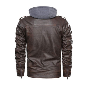 Professional Design <b>Men</b> Fashion <b>Leather</b> <b>Jackets</b> / Winter Warm And Quick Dry Material Made <b>Men</b> Fashion <b>Leather</b> <b>Jackets</b> - Product Image 6