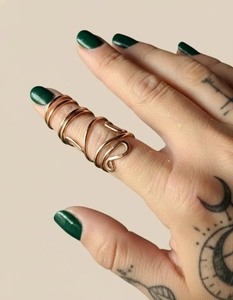 <b>Adjustable</b> Finger Splint <b>Ring</b> Sterling <b>Silver</b> Plated Arthritis Jewelry Joint Support Minimalist Brass <b>Rings</b> For Women Wholesale - Product Image 1
