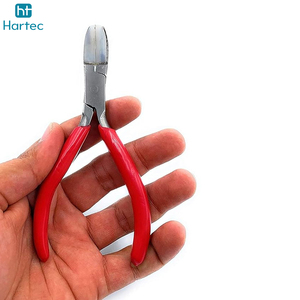 Professional Nylon Jaw Flat Nose Jewelry Pliers Stainless Steel Wire Bending <b>Tool</b> Straightening <b>Tool</b> with Ergonomic Red Handle - Product Image 5