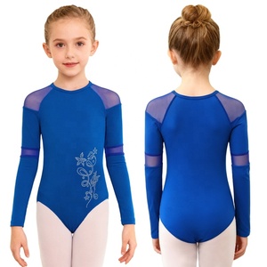 Traje de Gimnasia, Patinaje Artístico y Danza para Niñas de 6 a 14 Años, Leotardo para Competencias, Espectáculos, Presentaciones en Escenario, Disfraces de Danza Latina - Product Image 2