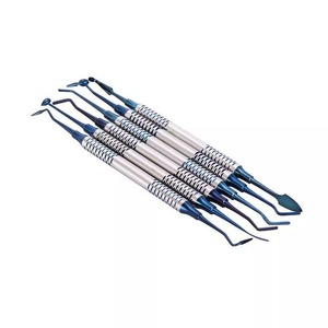 Kit complet de 6 pinces d'extraction dentaire en acier inoxydable revêtu de titane, poignées ergonomiques, ensemble d'instruments chirurgicaux de classe I J - Product Image 6