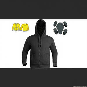 Sudadera Protectora de Cuerpo Completo para Hombre, con Protección en Hombros, Codos y Espalda, Forro Transpirable de Fibra de Aramida, Técnicas de Impresión, con Servicio OEM - Product Image 5