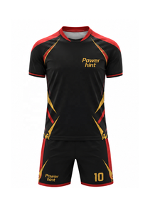 Nouveaux maillots de foot et shorts de sublimation personnalisés, design tendance, nom et numéro d'équipe personnalisés, uniforme de football respirant pour hommes - Product Image 2