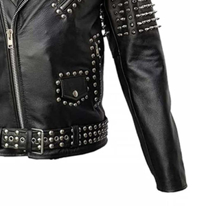 Chaquetas de Cuero Genuino Premium para Uso Diario con Costuras Resistentes, Chaqueta de Cuero para Mujer Estilo Biker, Alta Calidad - Product Image 3