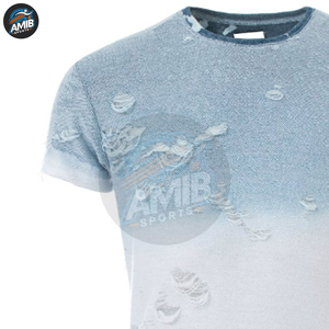 T-shirt Homme Distressed de Haute Qualité – Nouvelle Collection Personnalisée, Décontractée, Respirante, Coupe Sportive – T-shirts Distressed Personnalisables - Product Image 4