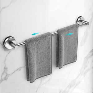 Portasciugamani da Bagno Regolabile da 14,6 a 24 Pollici in Acciaio Inox con Ventosa, Porta Asciugamani da Parete Moderno - Product Image 4