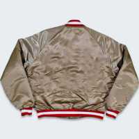 Blouson Bomber Premium en Satin Imperméable Écologique Doublé Laine Confortable Tissu Léger Fermeture Ceinture Homme