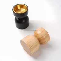 Coffret cadeau Brûleur d'encens de table Brûleur d'encens en bois Bakhoor Brûleur d'encens en bois Agate pour décoration intérieure Lot de 2 pièces