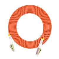 Kabel Serat Optik Multimode OM2 2mm Duplex LC UPC ke LC UPC 50/125m dengan Selubung PVC 850/1300nm Low Loss untuk Jaringan Pusat Data