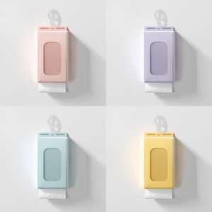 Custom Printed Hanging Interfold Tissue <b>Pack</b> Bottom Extraction Design 2 Ply Virgin Pulp Household Use - Product Image 3