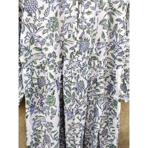 ชุดเดรสลูกไม้ยาวถึงพื้นพิมพ์ลายดอกไม้สไตล์อินเดียสำหรับผู้หญิงเดรสฤดูร้อนสำหรับ100% ผ้าฝ้ายเอไลน์ของขวัญแบบเงาสำหรับผู้หญิง - Product Image 5