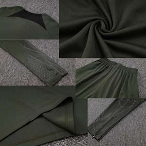 High Quality Autumn Men's Soccer <b>Tracksuit</b> Half Zip Jacket Button-up Polyester/Cotton Breathable Quick Dry Technology - Product Image 6