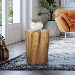 Sgabello per esterno in finto legno da 17,9 in legno, - Product Image 2