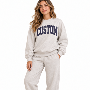 OEM Custom Logo High Quality Solid Embroidered Cotton Mock Neck <b>Sweatshirt</b> Pilates <b>Yoga</b> Women Oversized Mockneck <b>Sweatshirt</b> - Product Image 2