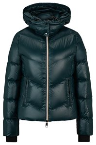 Veste matelassée pour femme, 100% polyester, doublure en coton, imperméable, légère, chaude, fermeture éclair, offre directe d'usine - Product Image 6