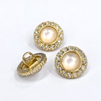 Boutons perle strass 20L bouton de couture de bijoux