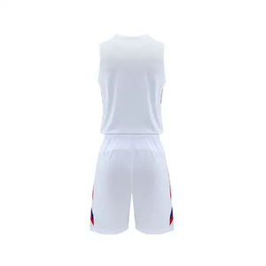 Maillot de basket-ball personnalisable avec nom d'équipe, antibactérien, 100% polyester, avec options de broderie pour adultes unisexes - Product Image 2