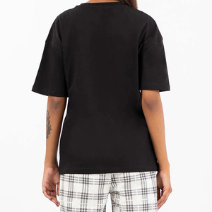 New Fashion Short Sleeves Breathable Neck <b>Women</b> T <b>Shirts</b> High Quality Eco-Friendly Canvas Fabric Print Customized Logo Summer - Product Image 5