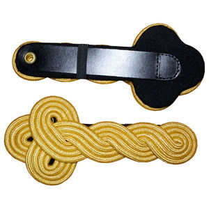 Epaulettes de Hombro Hechas a Mano con Tamaño Personalizado, Bordadas, para Uniformes, con Insignias de Rango, de Poliéster y Algodón, para Ceremonias - Product Image 4