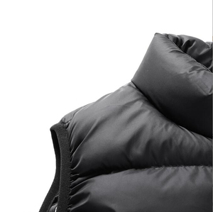 Gilet décontracté tendance pour homme en polyester respirant avec fermeture éclair pour le froid - Product Image 5