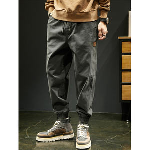 Otoño cordón Hip Hop Joggers Cargo Pantalones para hombres Casual Baggy Streetwear Pantalones de chándal Y2K Harem Pantalones Hombre Pantalones- - Product Image 1