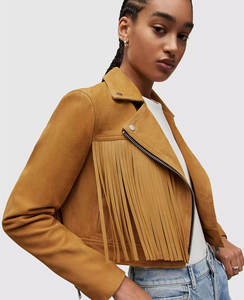 2022 Hot Autumn and Winter Women's Fashion Breathable Genuine Sheepskin Leather Jacket Women's Suit Small Coat 12 Colors - Product Image 5