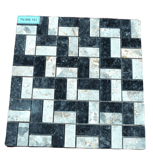 Mosaïque en verre, pierre vietnamienne foncée, pour revêtements de sol artistiques, pavages élégants et finitions murales à prix compétitif - Product Image 1