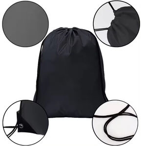 Bolsa Deportiva Unisex Estilo Vintage con Cordón, Mochila de Tela de Poliéster con Cierre de Cordón y Logotipo Personalizado para Viajes - Product Image 6