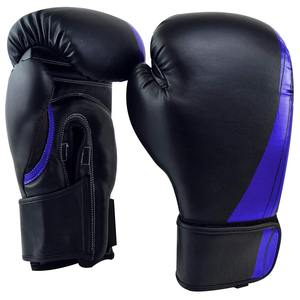 Guantes de Boxeo Negros y Morados de PU con Cierre de Velcro para Adultos, Equipo de Entrenamiento de 10 Onzas - Product Image 5