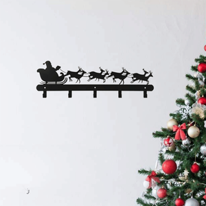 CIFbuy Ganci da Parete Moderni in Ferro a Forma di Babbo Natale e Pupazzo di Neve, Appendiabiti Festivi Rimovibili a Livello Singolo per Bagno e Cucina, in Carta - Product Image 3
