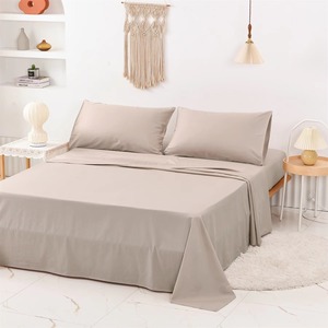 Queen Size <b>Bed</b> <b>Sheet</b> Set Soft Comfortable Solid 4-Piece Set for Home Hotel Hospital Flat <b>Sheet</b> Set - Product Image 4