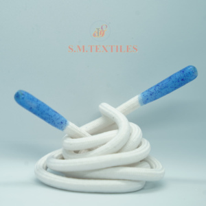 Cordón Redondo de Poliéster de Color Sólido con Puntas de Silicona, Cordón Trenzado para Sudaderas, Proveedor OEM ODM Personalizado - Product Image 6