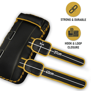 Protectores de Patadas Unisex de Cuero Vacuno para Entrenamiento de Boxeo, Taekwondo y Muay Thai - Almohadillas de Patadas y Protectores de Brazo Duraderos - Product Image 2