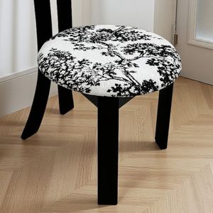 Set di 2 Sedie da Pranzo per Arredamento Casa, Rivestite in Lino, in Legno Massello con Cuscino Bianco - Caratteristiche Distintive - Product Image 4