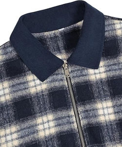 Veste à capuche en flanelle Sherpa avec fermeture à boutons, doublure intérieure en fausse fourrure chaude pour l'hiver, motif patchwork rouge et noir, vente en gros OEM ODM - Product Image 4